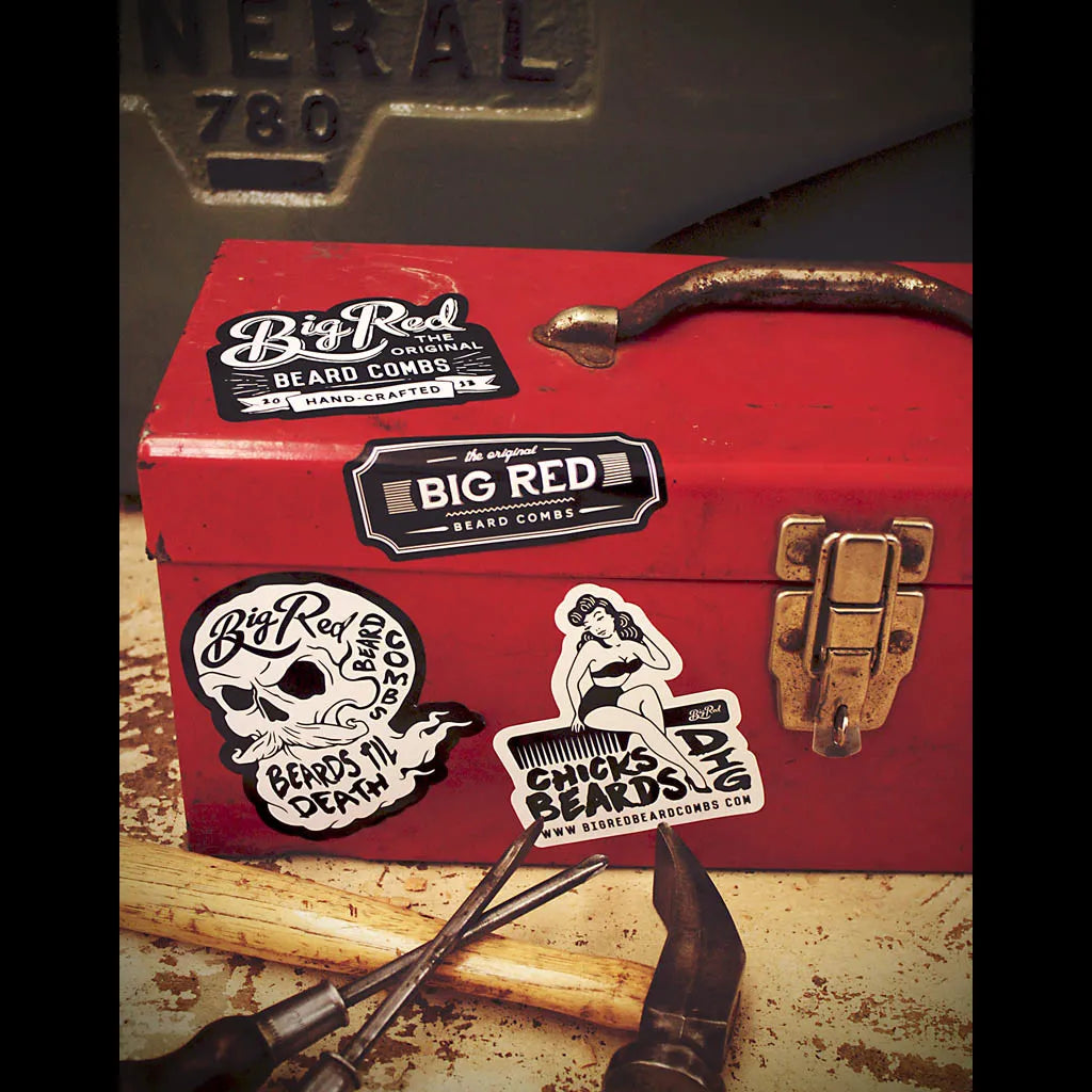 Big Red Beard Stickers
