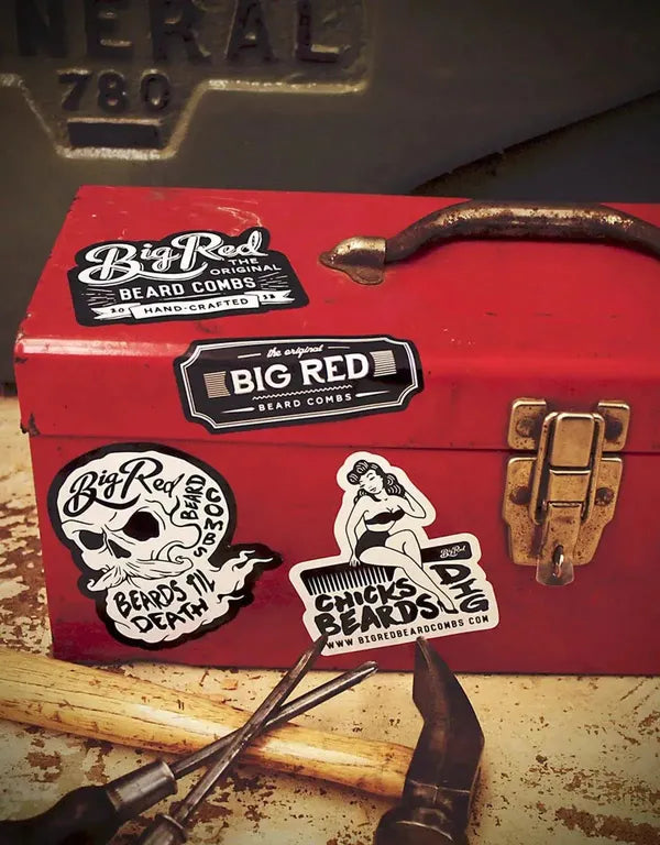 Big Red Beard Stickers