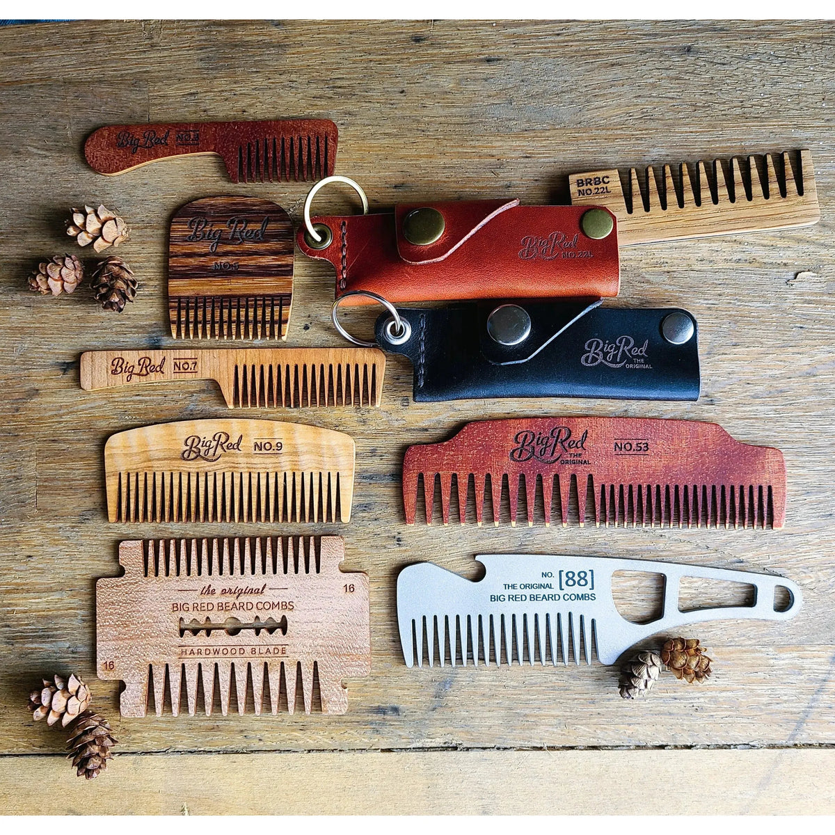 Big Red Beard Combs