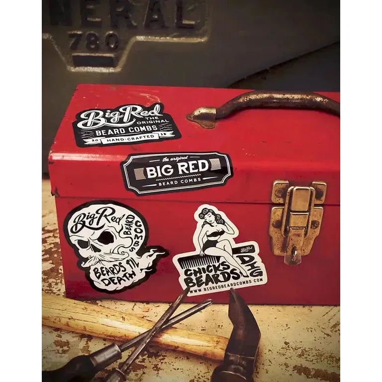 Big Red Beard Stickers – Big Red Beard Combs