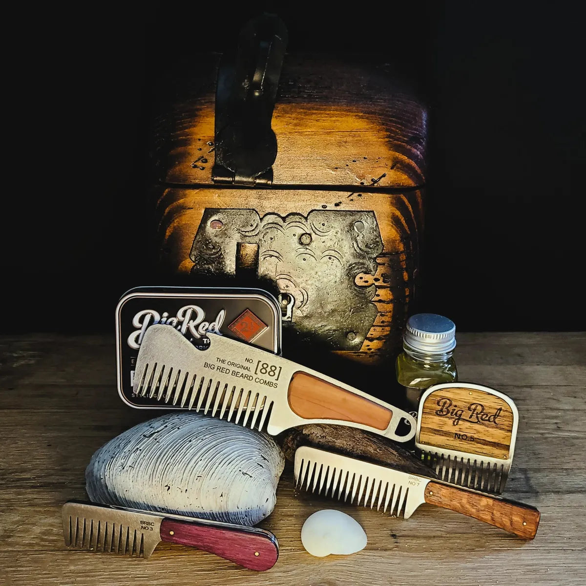 Big Red Stainless Steel Beard Combs