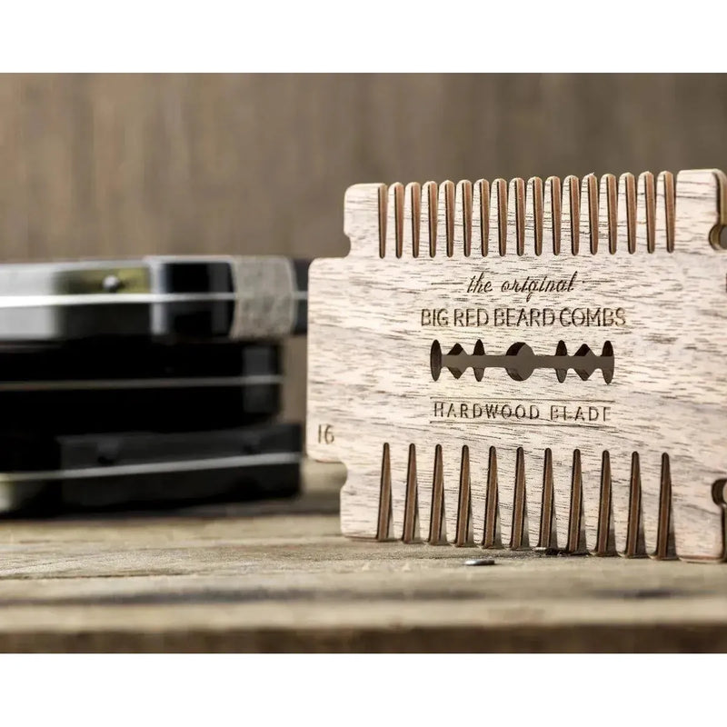 Big Red Beard Comb No. 16 Hardwood Blade