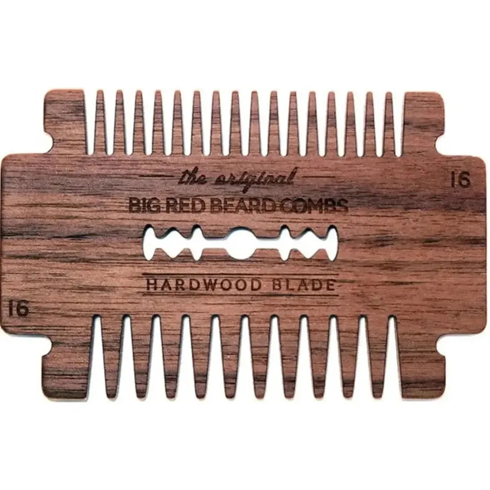 Big Red Beard Comb No. 16 Hardwood Blade