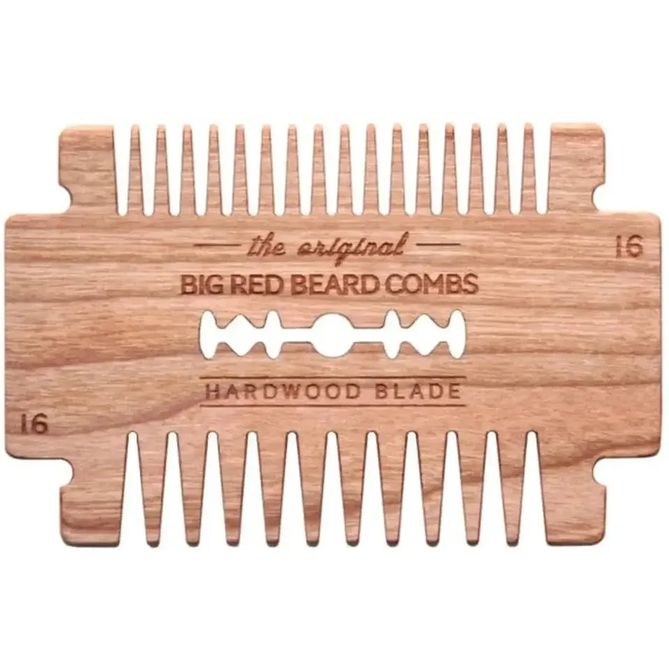 Big Red Beard Comb No. 16 Hardwood Blade