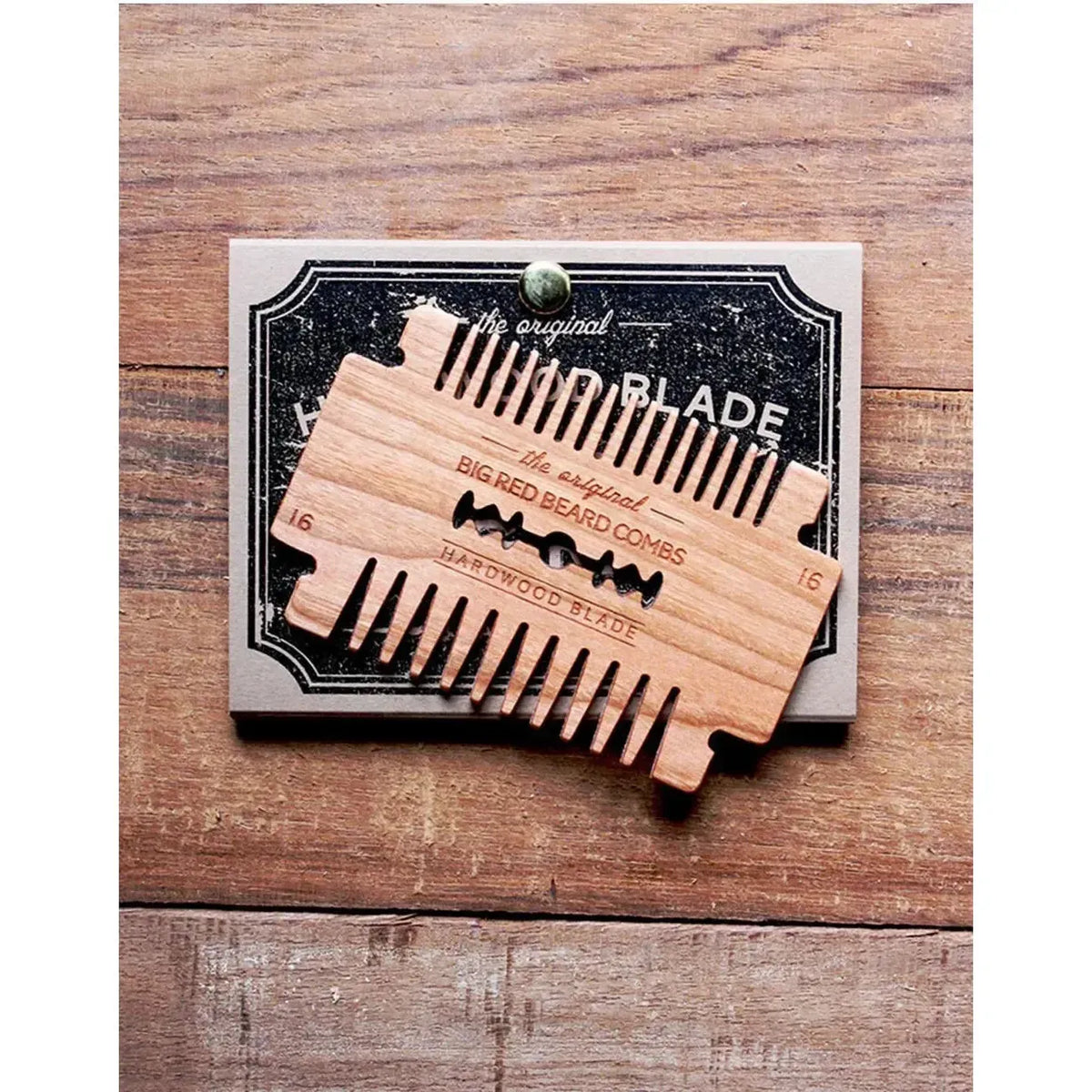 Big Red Beard Comb No. 16 Hardwood Blade