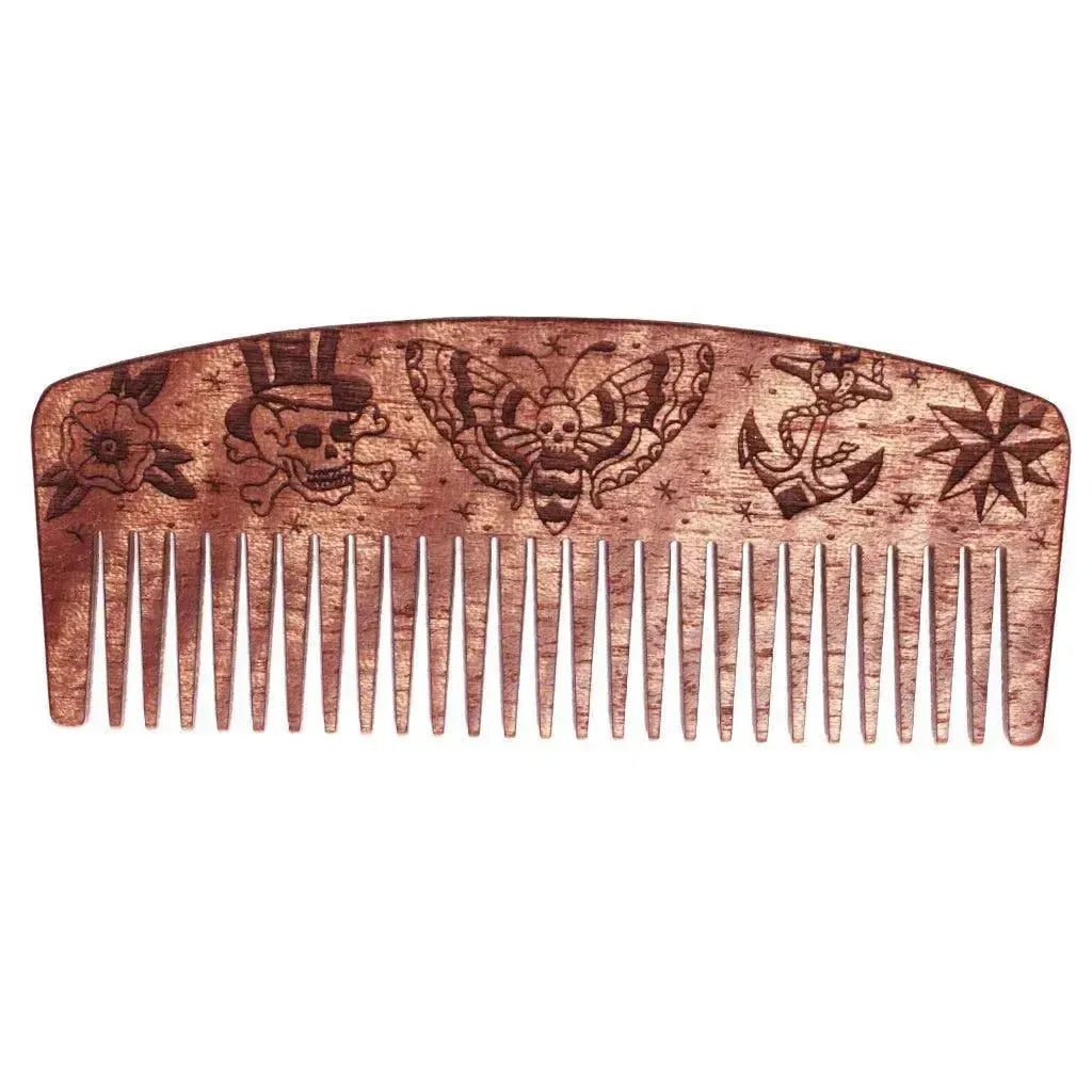 Big Red Beard Combs - No. 9 - Design Series