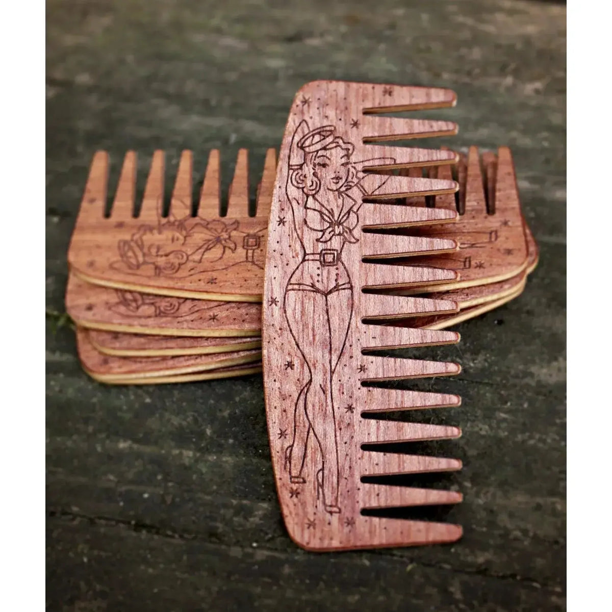 Big Red Beard Combs - No. 9 - Design Series