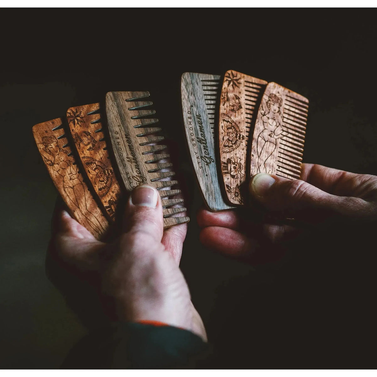 Big Red Beard Combs - No. 9 - Design Series