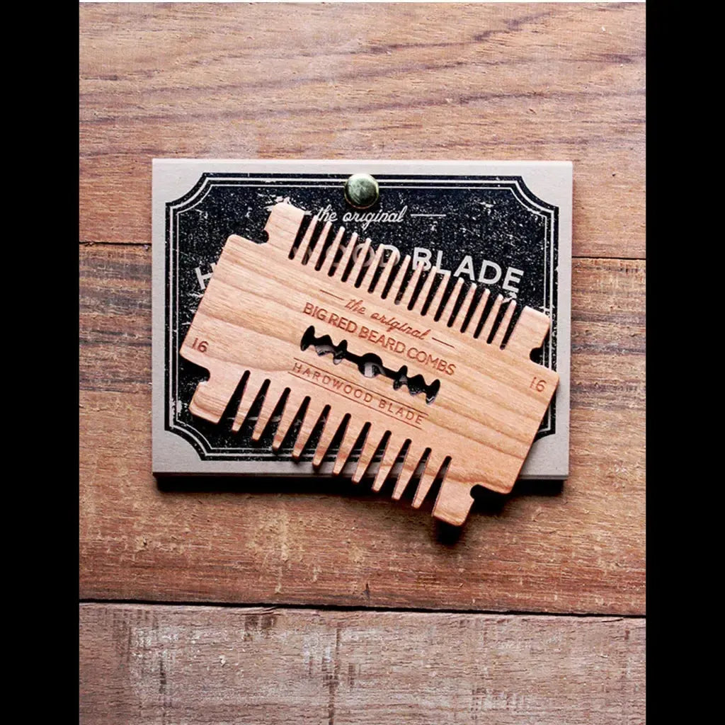 Big Red Beard Comb No. 16 Hardwood Blade
