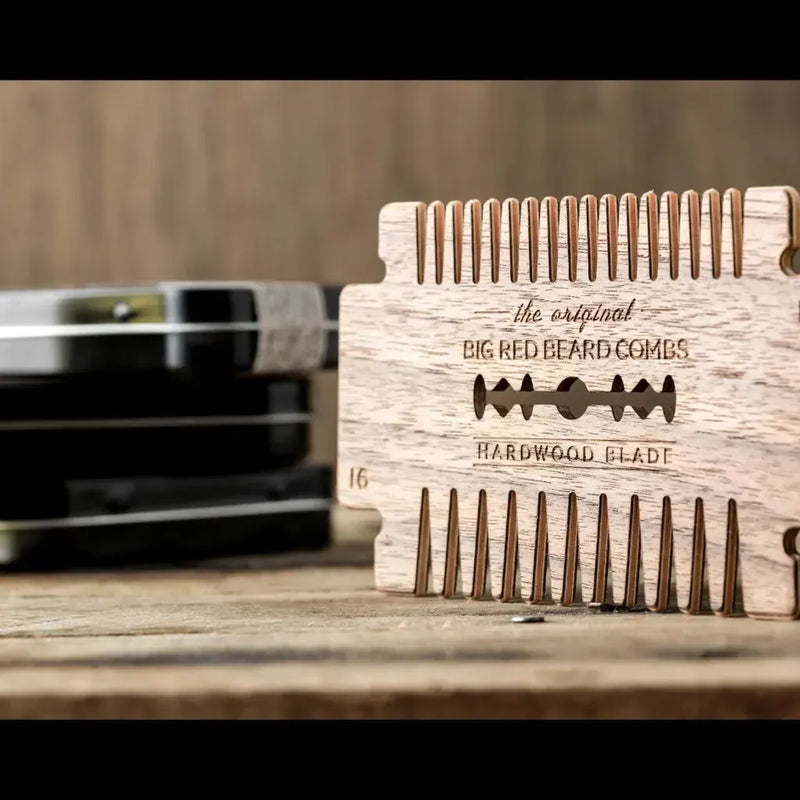 Big Red Beard Comb No. 16 Hardwood Blade