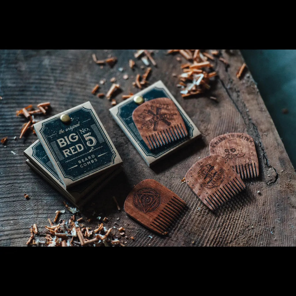 Big Red Beard Combs - No. 5 - Design Series