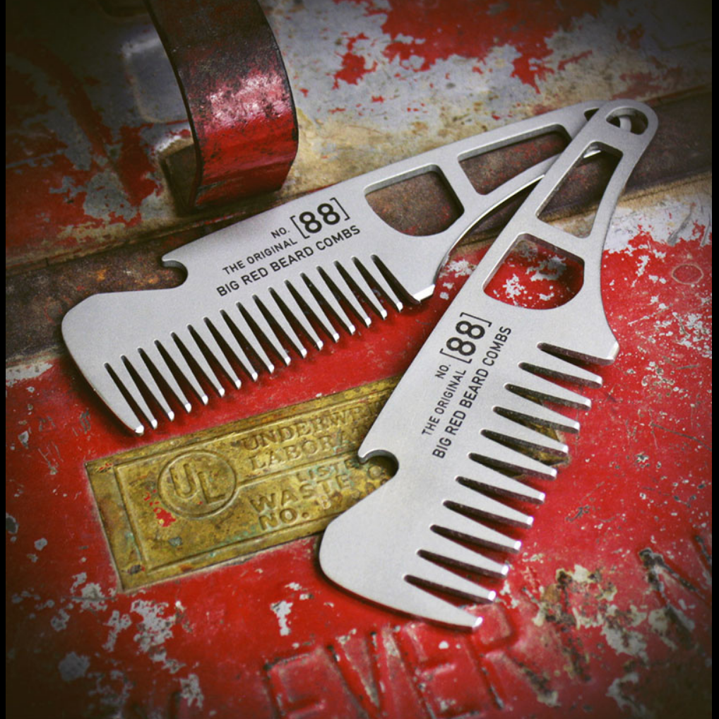 Big Red Beard Combs - No. 88 Lite Stainless Steel Beard Comb
