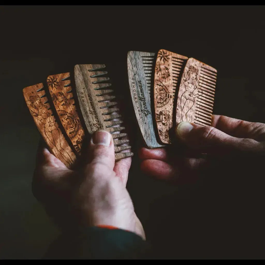 Big Red Beard Combs - No. 9 - Design Series